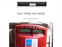 Tablet Screenshot of italyfromtheinside.com